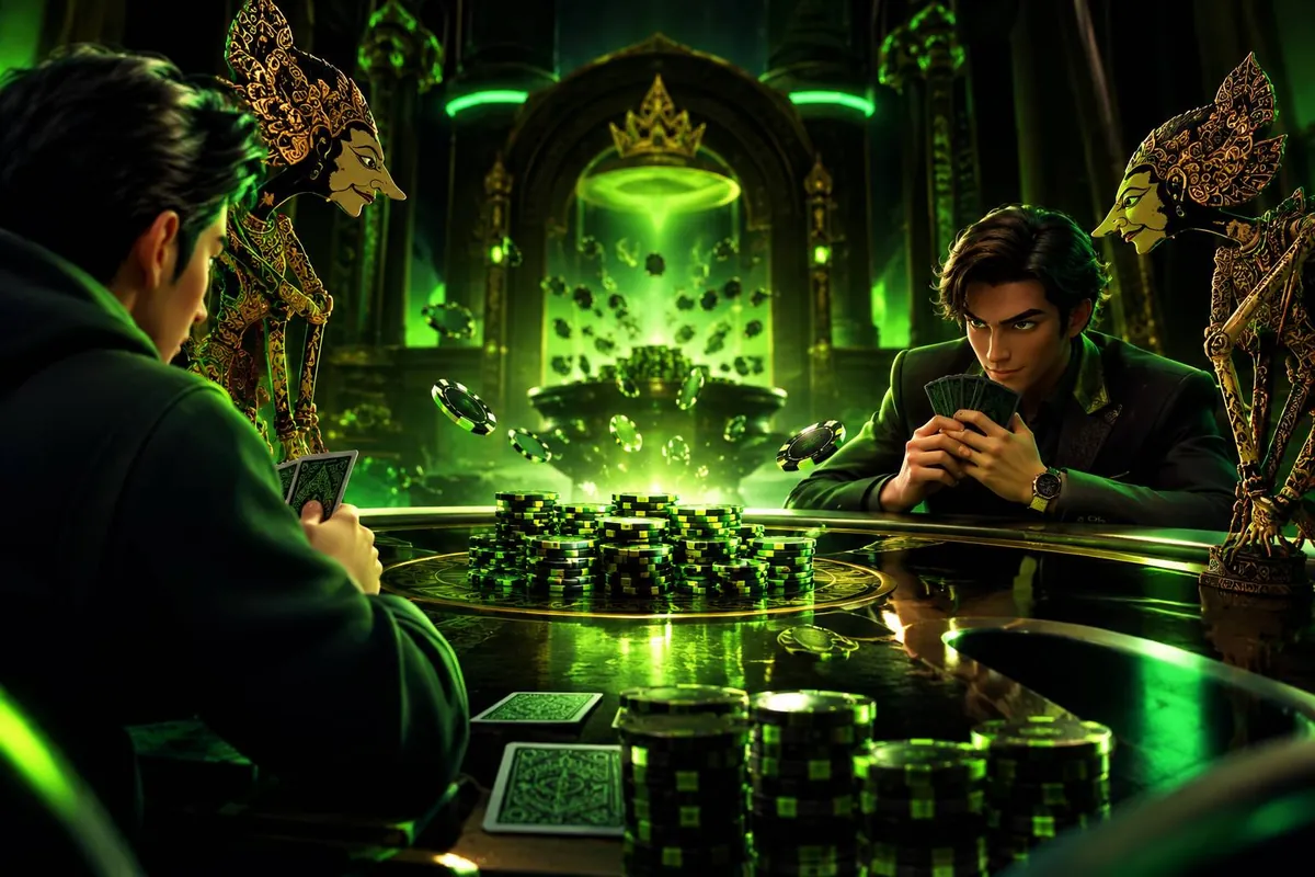 Ilustrasi poker game and jackpot win — panduan Hoki69 Hoki69